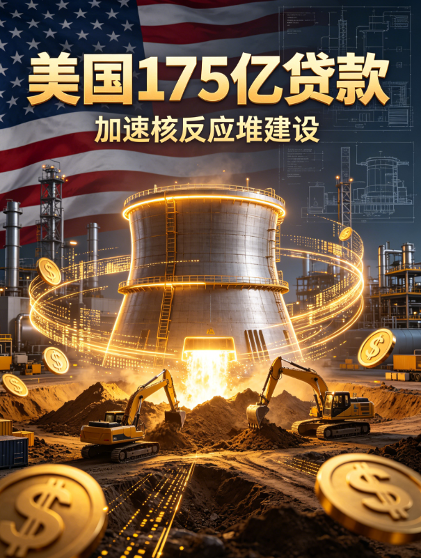 美国175亿贷款加速核反应堆建设